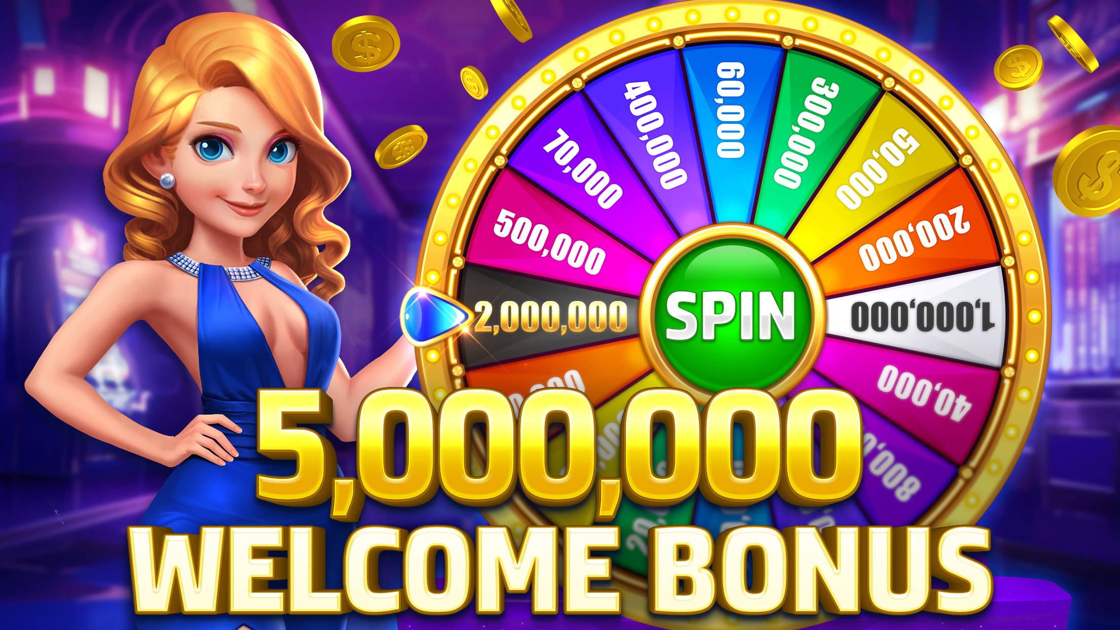 HighRoller Vegas mobilspill — hjul og grafikk i retro gaming-stil